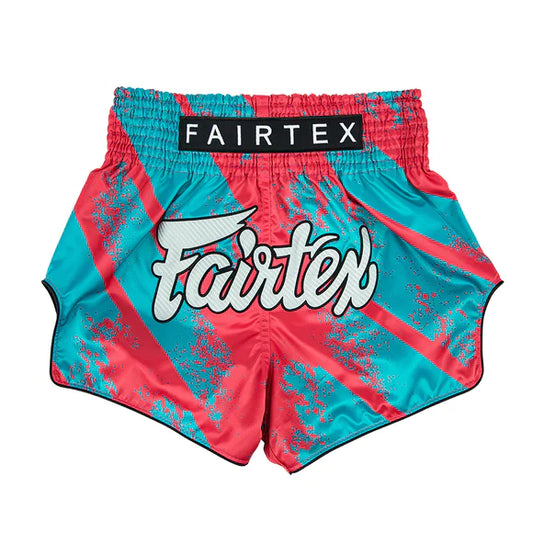 BS1929 Street King Pink/Blue New Muay Thai Boxing Shorts Slim Cut