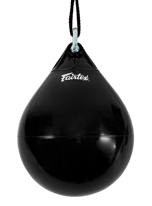 Fairtex HB16 Water Heavy Bag Punching Bag for Muay Thai, Kickboxing, MMA (Black/Unfilled)