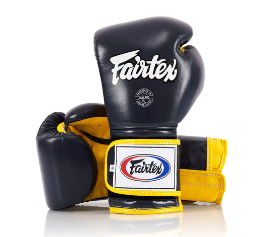 Fairtex BGV9 Mexican Style Blue Yellow Muay Thai Boxing Glove - Heavy Hitter