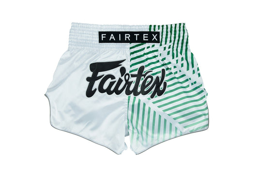 Fairtex BS1923 Racer White Slim Cut Muay Thai Boxing Shorts