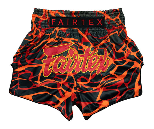 Fairtex BS1926 Magma Red Slim Cut Muay Thai Boxing Shorts