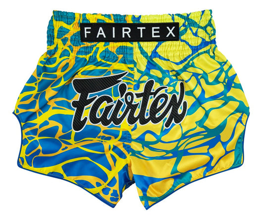 Fairtex BS1927 Magma Green Slim Cut Muay Thai Boxing Shorts